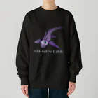 LalaHangeulのGhost Shark Heavyweight Crew Neck Sweatshirt