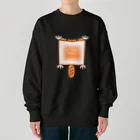 旦那芸術のフライングトースト Heavyweight Crew Neck Sweatshirt