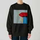 レターオールソーツの'in between blues' - left Heavyweight Crew Neck Sweatshirt