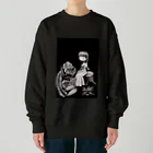 mermaidの人魚とバラ Heavyweight Crew Neck Sweatshirt