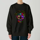 sandy-mのメキシコ風ドクロ Dia de muertos Heavyweight Crew Neck Sweatshirt