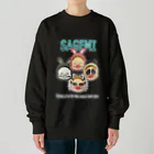 Siderunの館 B2のロック風だよ！さげみちゃん Heavyweight Crew Neck Sweatshirt