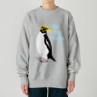 LalaHangeulのRockhopper penguin　(イワトビペンギン) Heavyweight Crew Neck Sweatshirt
