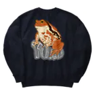 LalaHangeulのTOAD (ヒキガエル) 英字バージョン　バックプリント Heavyweight Crew Neck Sweatshirt