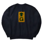 のもとのよく地面に貼ってあるシール"G" Heavyweight Crew Neck Sweatshirt