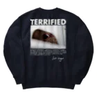 Let's go vegan!のTerrified Heavyweight Crew Neck Sweatshirt