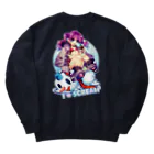 月蝕ざっか店＠SUZURIのI♥SCREAM（For Backprint） Heavyweight Crew Neck Sweatshirt