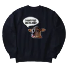 Happy cows♪のHappy cows♪ 吹き出しver Heavyweight Crew Neck Sweatshirt