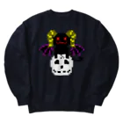 ナチュラルサトシのめへの悪魔と髑髏 Heavyweight Crew Neck Sweatshirt