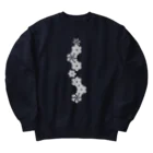 cuuyabowの麻の葉WHITE Heavyweight Crew Neck Sweatshirt