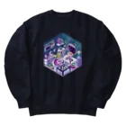 だるまかじーのみせの宇宙ルーム Heavyweight Crew Neck Sweatshirt