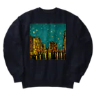 TakashiSのnight sky after rain Heavyweight Crew Neck Sweatshirt