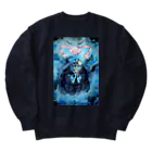 手描きおえかきのチャンスを待つ Heavyweight Crew Neck Sweatshirt