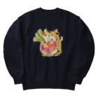 みゆ左衛門の茶トラの茶太郎    冬 Heavyweight Crew Neck Sweatshirt