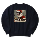 ruiruirのボストンテリア　クリスマス Heavyweight Crew Neck Sweatshirt