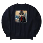 ruiruirの猫　冬　クリスマス Heavyweight Crew Neck Sweatshirt