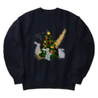 Rabbitflowerのうさのクリスマス Heavyweight Crew Neck Sweatshirt