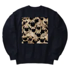 Kおばさんのパグ夫くん Heavyweight Crew Neck Sweatshirt