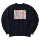 テフラんずの動物ファッションショー Heavyweight Crew Neck Sweatshirt