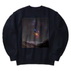 S204_Nanaの赤石岳に昇る蠍座 Heavyweight Crew Neck Sweatshirt