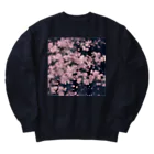 ほっと一息の夜桜 Heavyweight Crew Neck Sweatshirt