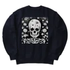 かるるんショップの骸骨紳士シリーズ　微笑 Heavyweight Crew Neck Sweatshirt