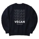 Let's go vegan!のBecause I give a **** Heavyweight Crew Neck Sweatshirt