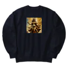 クリエイティブな大神と僕の勝利の女神：美しさと幸運の融合 Heavyweight Crew Neck Sweatshirt