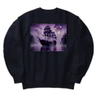 思い立ったが吉日の幽霊船 Heavyweight Crew Neck Sweatshirt