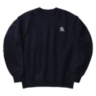 ちび太郎ショップのちび太郎　バックプリント　モノクロ Heavyweight Crew Neck Sweatshirt