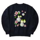 Lily bird（リリーバード）のほわほわメジロ梅 Heavyweight Crew Neck Sweatshirt