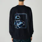 みかんの平安貴族くん 青ver. Heavyweight Crew Neck Sweatshirt