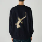 LalaHangeulのニホンヤモリさん　漢字デザイン Heavyweight Crew Neck Sweatshirt