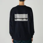 ちび太郎ショップのちび太郎　バックプリント　モノクロ Heavyweight Crew Neck Sweatshirt