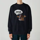 Happy cows♪のHappy cows♪ 吹き出しver Heavyweight Crew Neck Sweatshirt