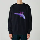  ちぢみんの𝙿𝚞𝚛𝚙𝚕𝚎銃 Heavyweight Crew Neck Sweatshirt