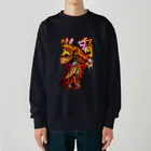 フレ末屋の炎鬼 Heavyweight Crew Neck Sweatshirt