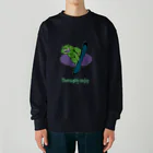 はなぺちゃとそばかすのクマだって滑りたい Heavyweight Crew Neck Sweatshirt