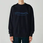 KAWAGOE GRAPHICSの川越から見た秩父の山々 Heavyweight Crew Neck Sweatshirt