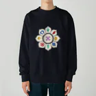 IZANAMI by Akane Yabushitaのチベットの八吉祥（背景透過） Heavyweight Crew Neck Sweatshirt