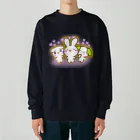 グッズショップKAZUのよってきたよハートけあうさトリオ Heavyweight Crew Neck Sweatshirt