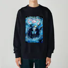 手描きおえかきのチャンスを待つ Heavyweight Crew Neck Sweatshirt