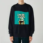 悪者のしゅごい、酒豪 Heavyweight Crew Neck Sweatshirt