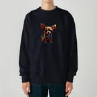 スリーウィスダムのチワワのまなざし Heavyweight Crew Neck Sweatshirt