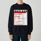 PALA's SHOP　cool、シュール、古風、和風、のDECLASSーⅡ Heavyweight Crew Neck Sweatshirt