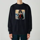 ruiruirの猫　冬　クリスマス Heavyweight Crew Neck Sweatshirt