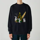 Rabbitflowerのうさのクリスマス Heavyweight Crew Neck Sweatshirt