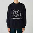 ehime@けだま&もち＆すみのCRAZY SPITZ「HA HA HA」ver.white Heavyweight Crew Neck Sweatshirt