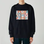 テフラんずの動物ファッションショー Heavyweight Crew Neck Sweatshirt