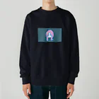 niramanjuのピンクの髪の女の子 Heavyweight Crew Neck Sweatshirt